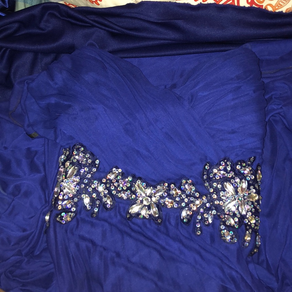 Purple Blue Prom Dress